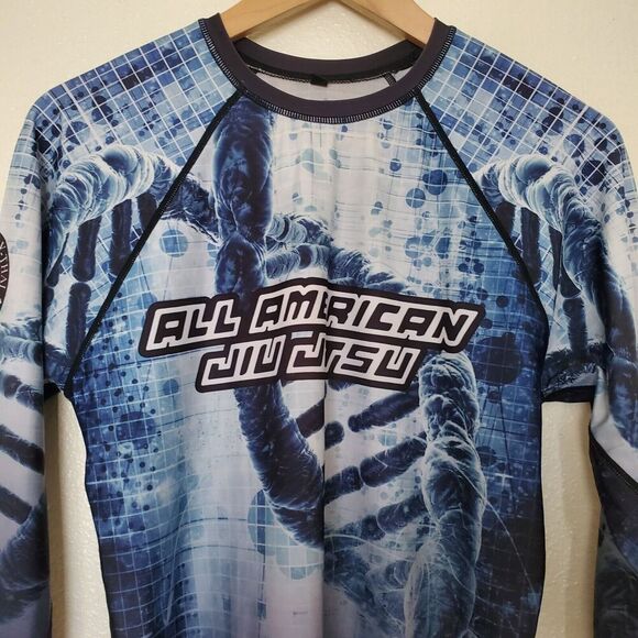 Breakpoint Long Sleeve No-Gi Jiu-Jitsu Rash Guard Size M All American Jiu Jitsu - Picture 2 of 16
